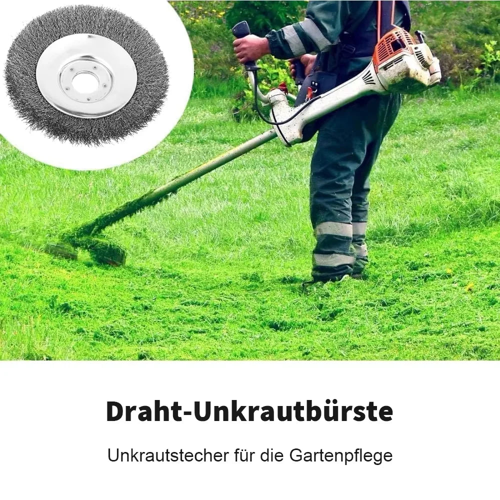 Universal Stahldraht-Trimmerkopf 6/8 Zoll für Gartentrimmer mit geradem Schaft