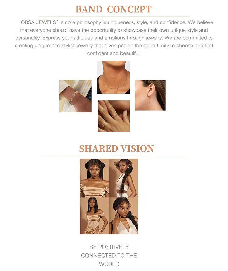 Orsa Jewels 14K vergoldete 925er Sterlingsilber Halskette Büroklammer