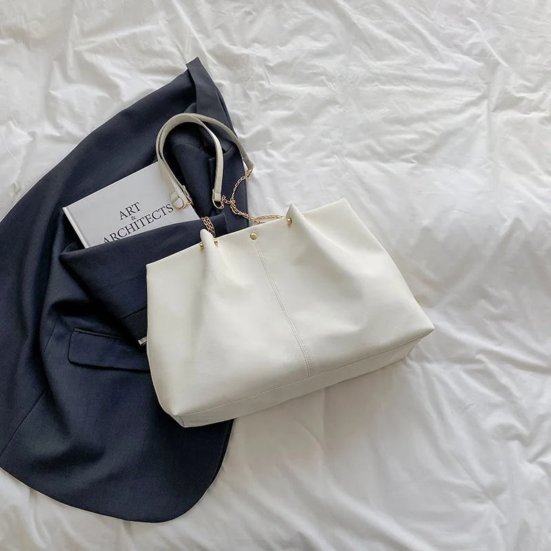 Retro PU Leder Umhängetasche für Damen mit großer Kapazität