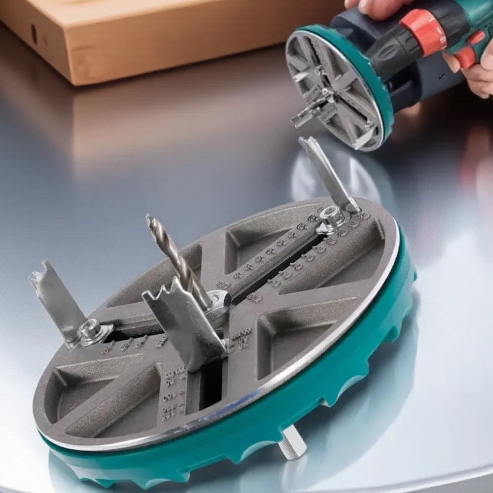 Universal Einstellbarer Lochöffner für Holz, Gips, Kunststoff, Aluminium Bohrer