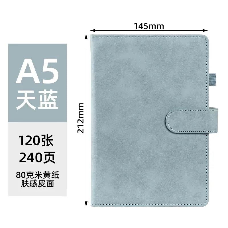 Business-Notizbuch A5 mit Lederbindung – individualisierbar-Yabubest - Home & More