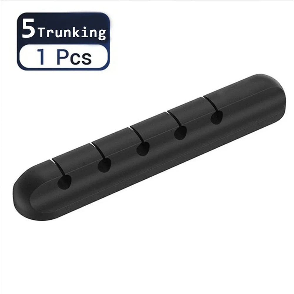 3er-Pack selbstklebende Silikon Kabelclips für USB und Desktop Kabel