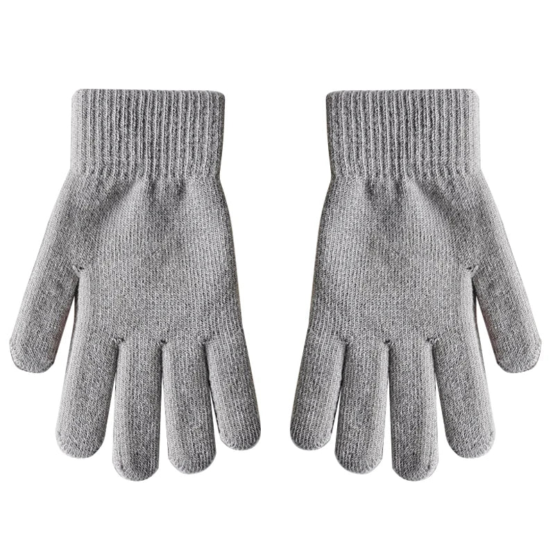 Warme Plüsch Vollfinger Handschuhe für Damen und Herren im Winter