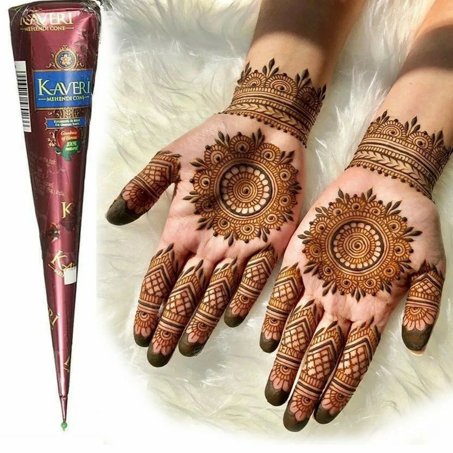 Natürliche braune Bio Henna Tattoo Creme im 3er Set