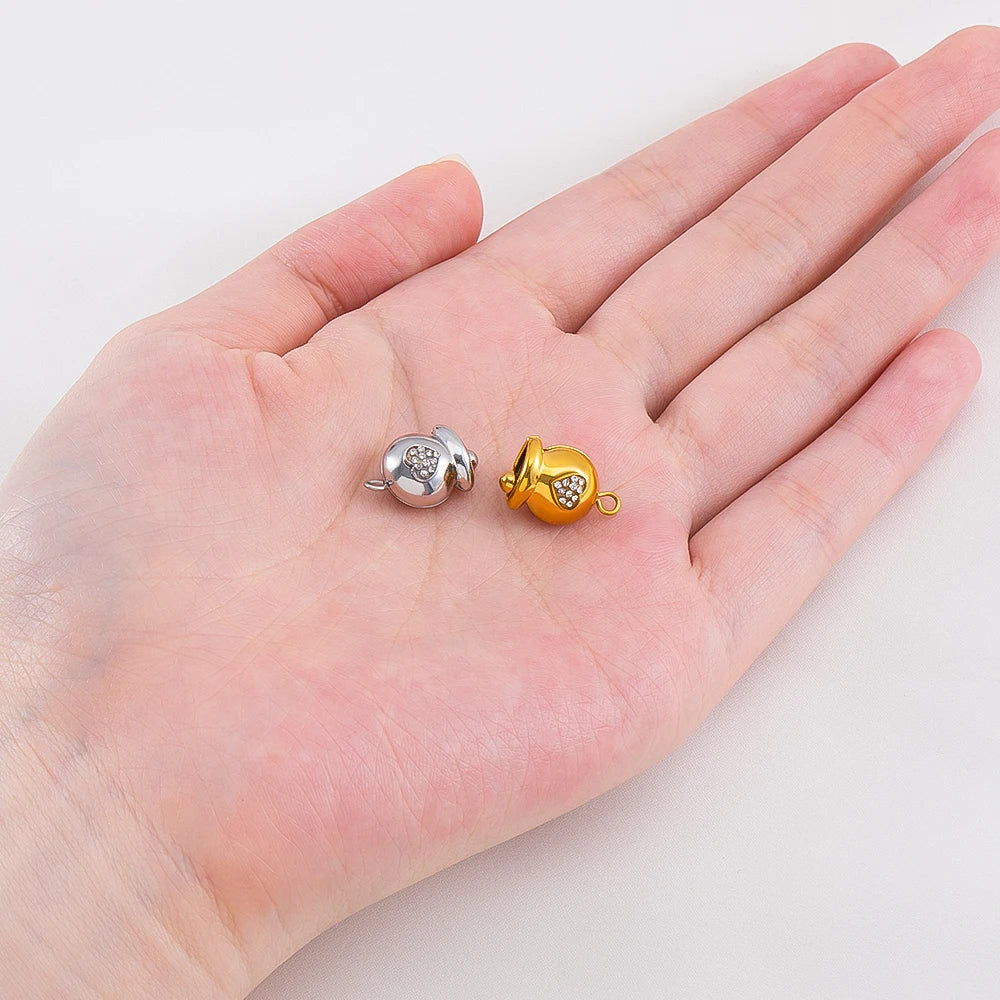 5 Stück Edelstahl Anhänger Gänseblümchen Herz Stern Glocke für Schmuck DIY-Yabubest - Home & More