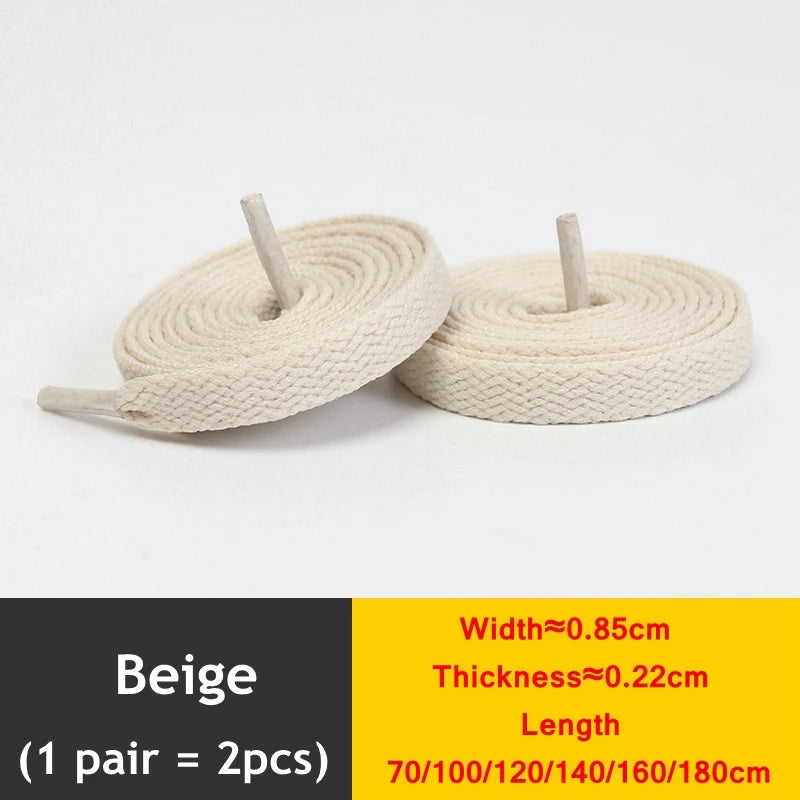 1 Paar flache verdickte Schnürsenkel für High-Top-Sneaker in 25 Farben