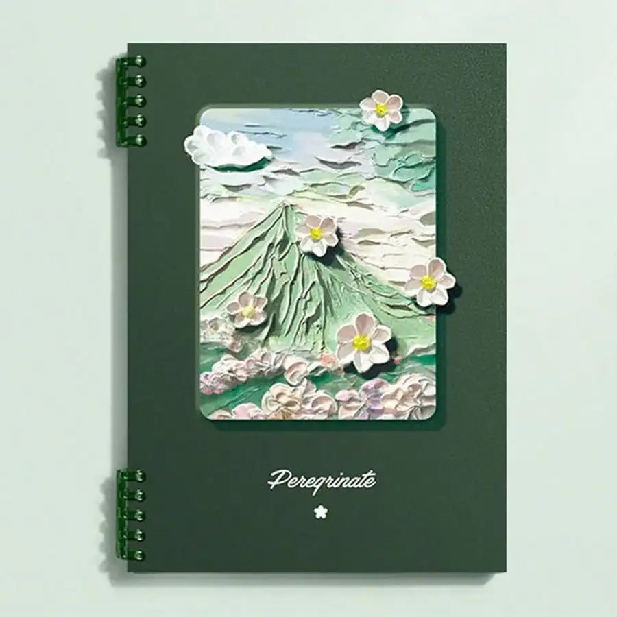 A5 Notizbuch lose Blätter 60 Seiten abnehmbar Ölgemälde Landschaft