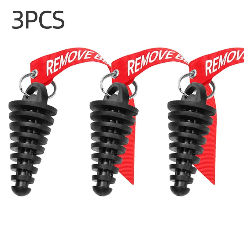 Robuster Gummi Auspuffstopfen für Endrohrschutz und Reinigung