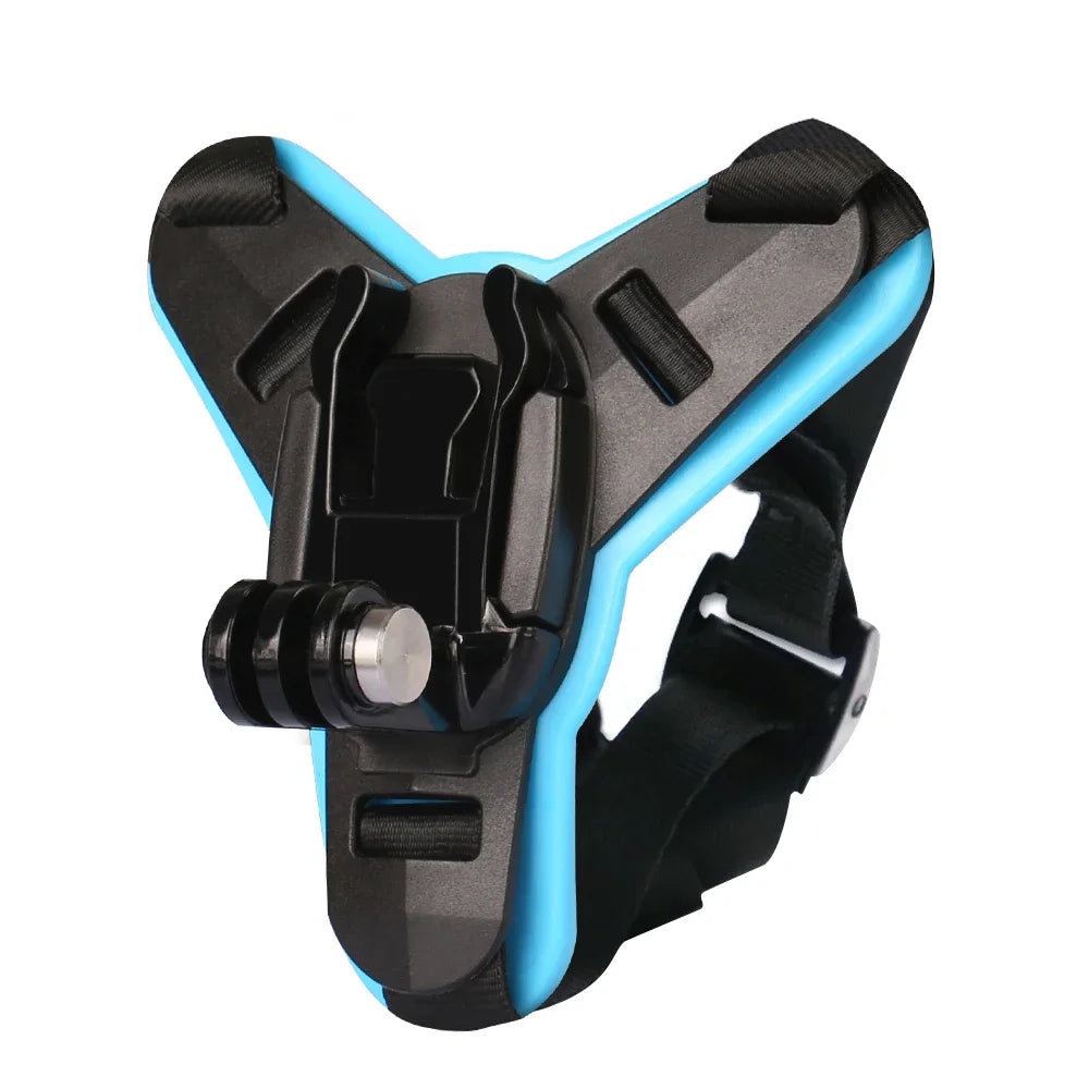 Motorradhelm Kinnhalterung für Action Kameras – Rutschfest und stabil