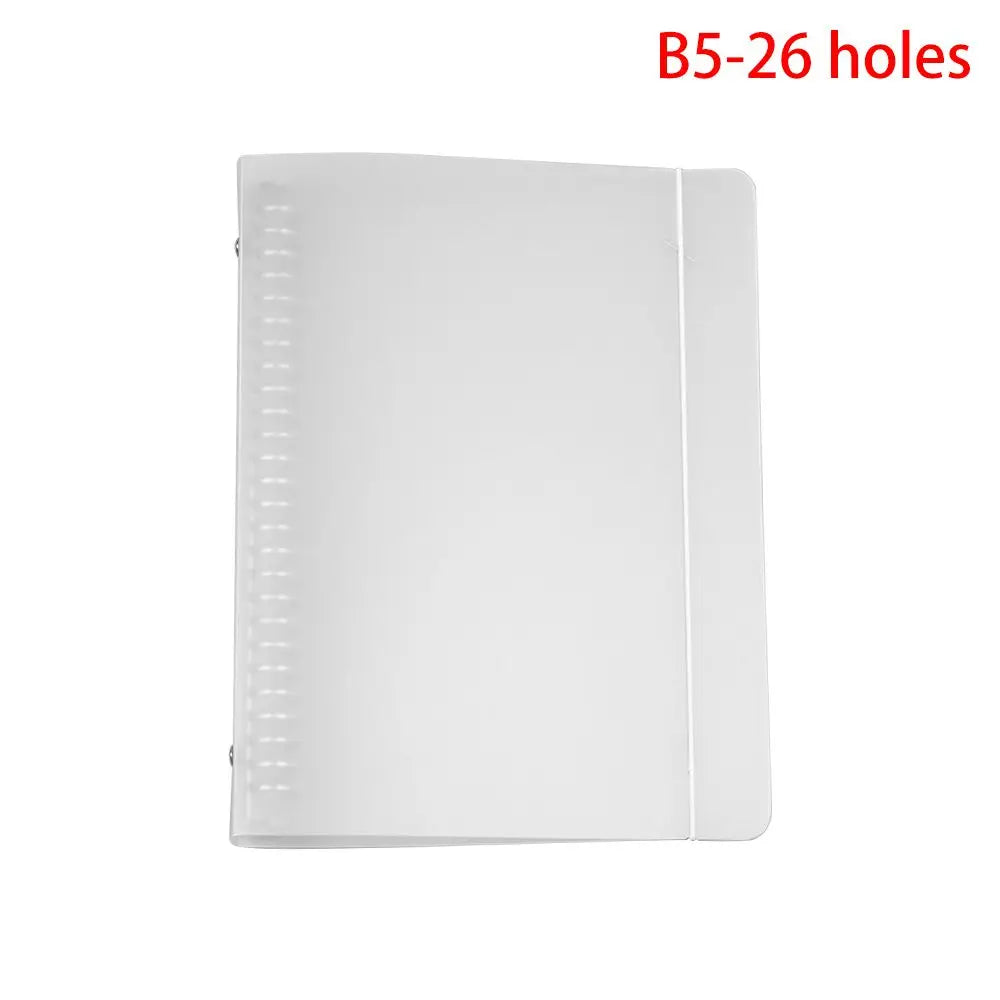 Matt durchscheinende PP Notizbuch Huelle Ringordner A4 B5 A5 A6 A7