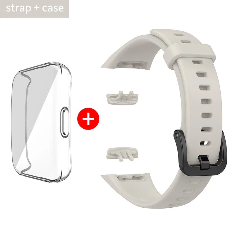 Silikon Ersatzarmband mit TPU Schutz für Huawei - Honor Band 6