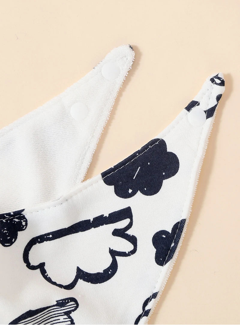 Weiches 3-teiliges Baby-Speicheltuch Set für Jungen - Mädchen – saugfähig, unisex