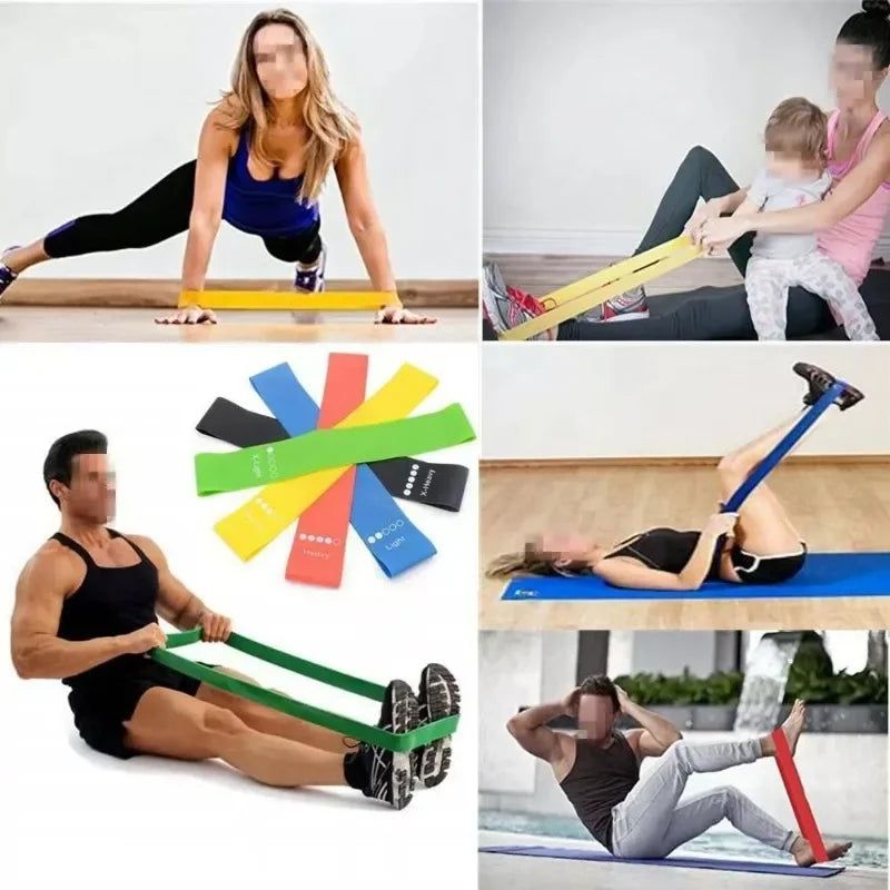 TPE Yoga Widerstandsbänder Set für Fitness Pilates Krafttraining Zuhause