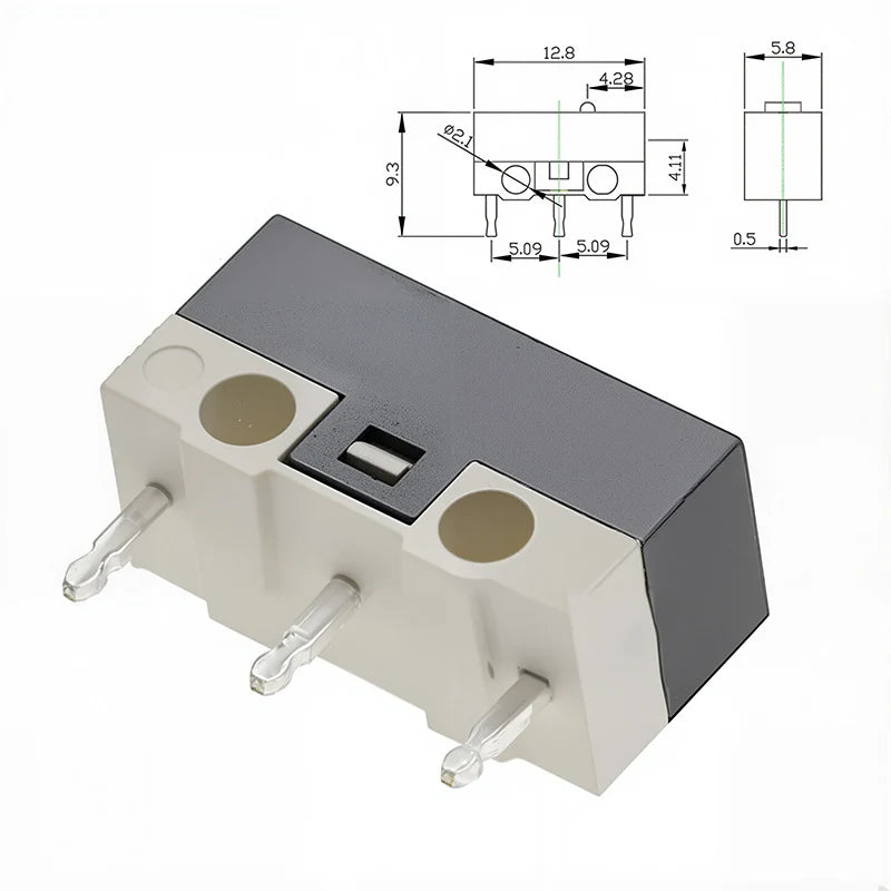 20er Set Mini Mikro Endschalter SPDT 1A 125V mit Hebel