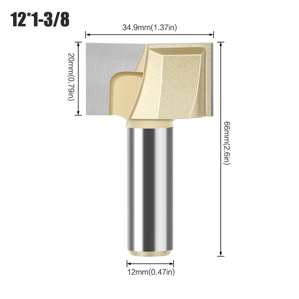 Professionelle Hartmetall Fräser 6mm und 12mm Schaft für Holz