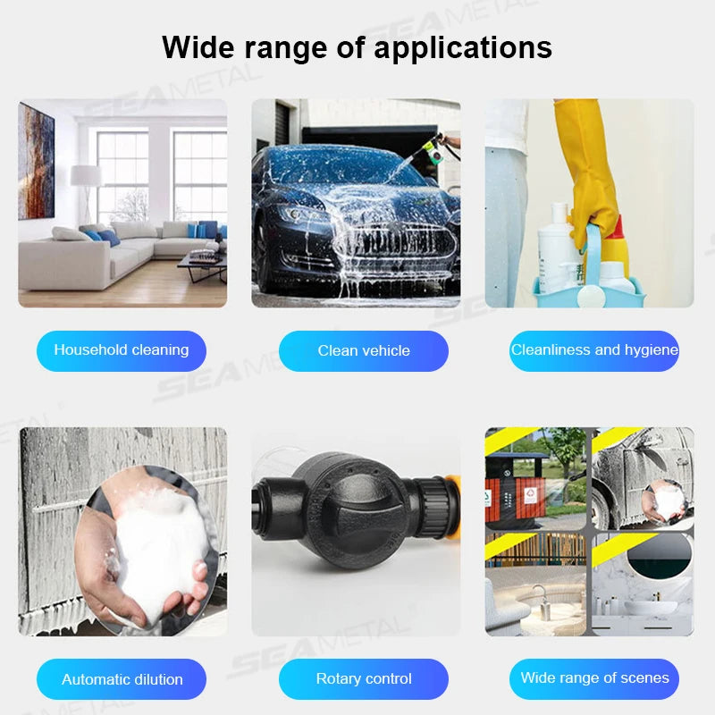Auto Schaum Sprühflasche Set für Hochdruckreinigung - Effektives Waschen