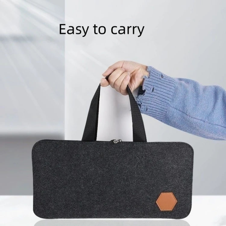 Tragbare Tastatur Aufbewahrungstasche aus Filz wasserdicht-Yabubestshop