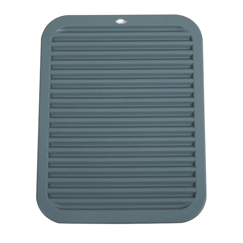 Kieselgel Ablaufpolster aus Bambus rutschfest Wärmeisolierung Küche