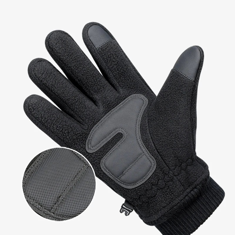 Warme Winter-Fleecehandschuhe mit Touchscreen für Radfahren und Laufen