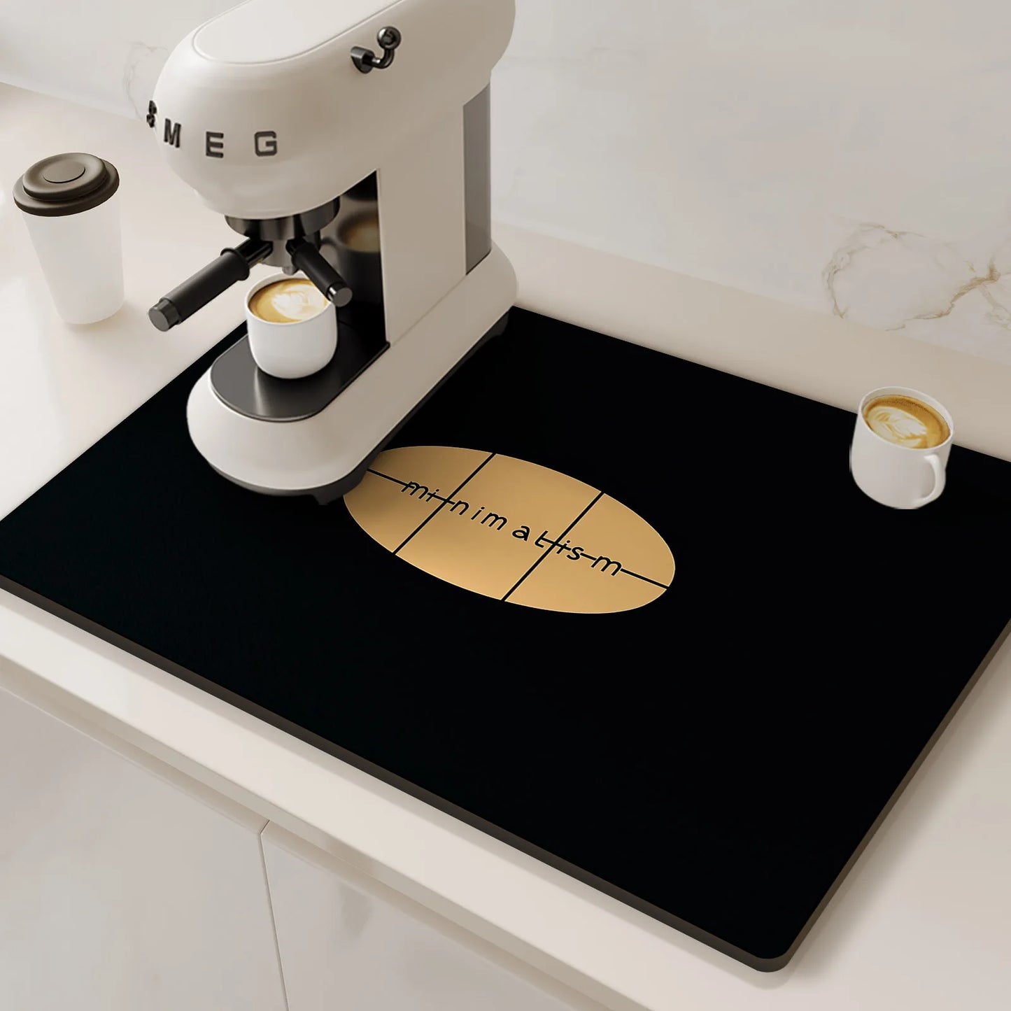 Schnelltrocknende Abtropfmatte aus Kieselalgen Schlamm für die Küche