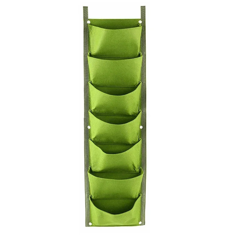 Vertikaler Pflanzbeutel Wand 6 7 Taschen Filz für Garten