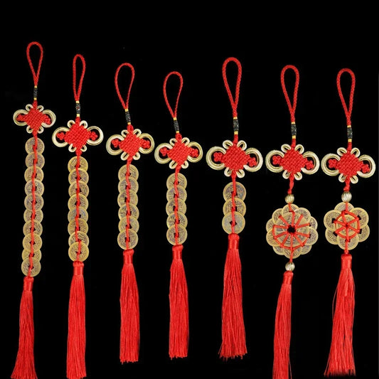 Chinesische Glücks Quaste mit Münzen für Reichtum und Dekoration