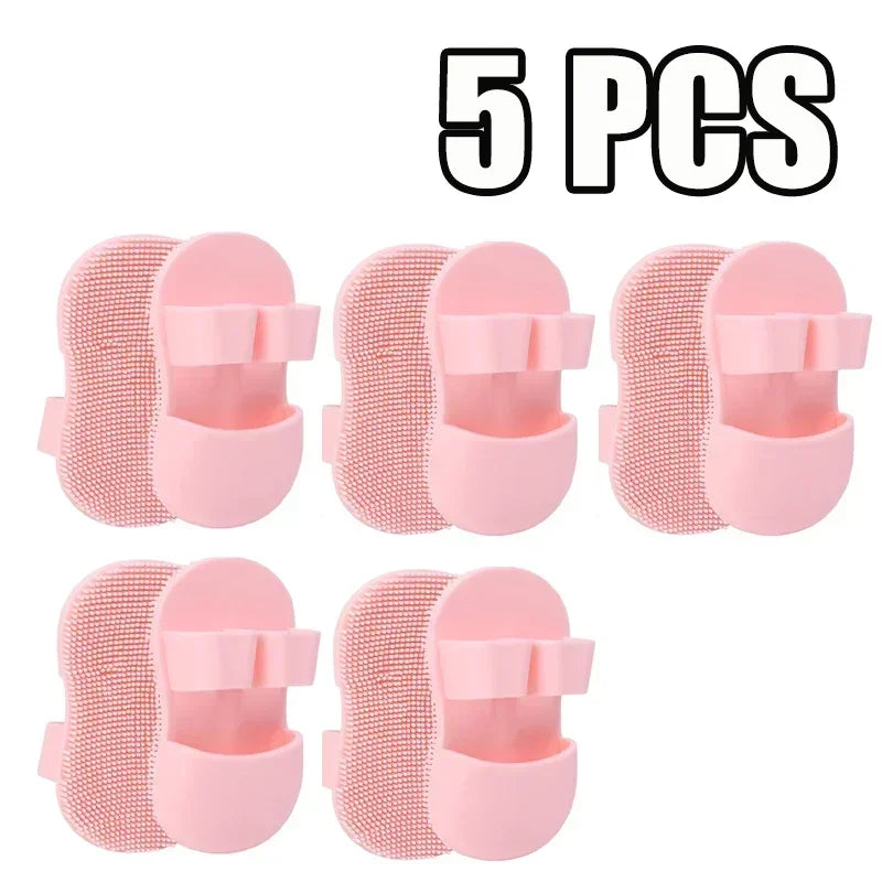 Silikon Gesichtsreinigungsbürste in 3 Farben manuelle Hautpflege Set