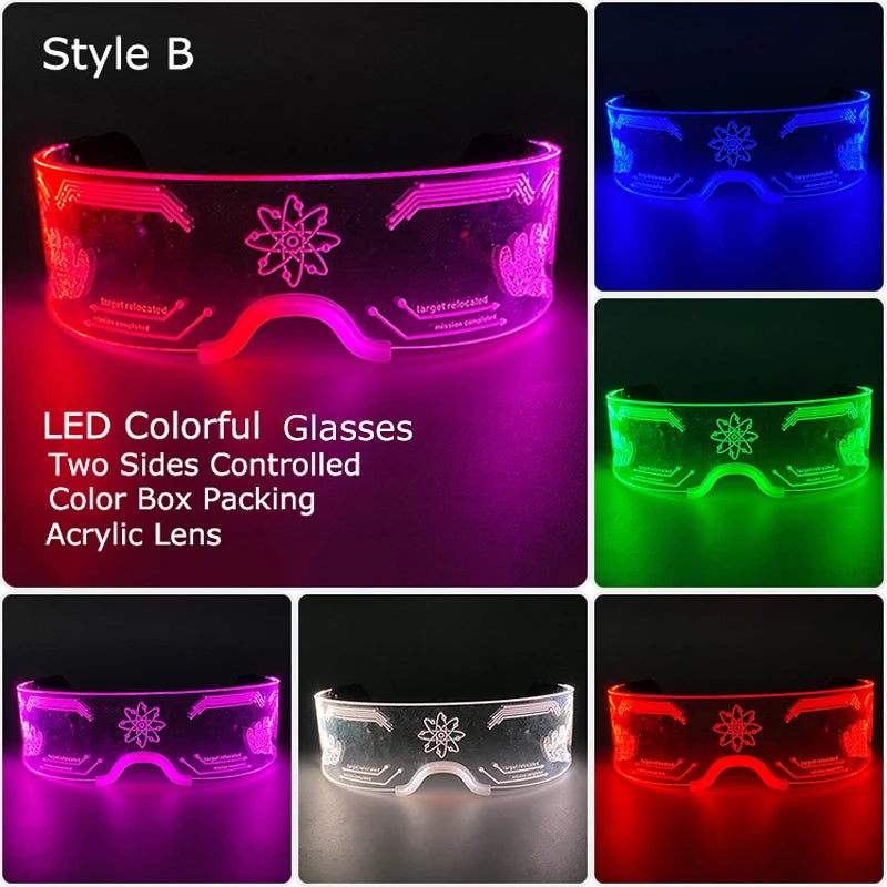 Leuchtende LED Brille mit Farbwechsel für unvergessliche Partys