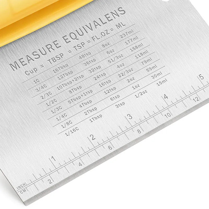 Tischschaber Edelstahl Teigschneider Küchenhelfer Backwerkzeug-Yabubest - Home & More