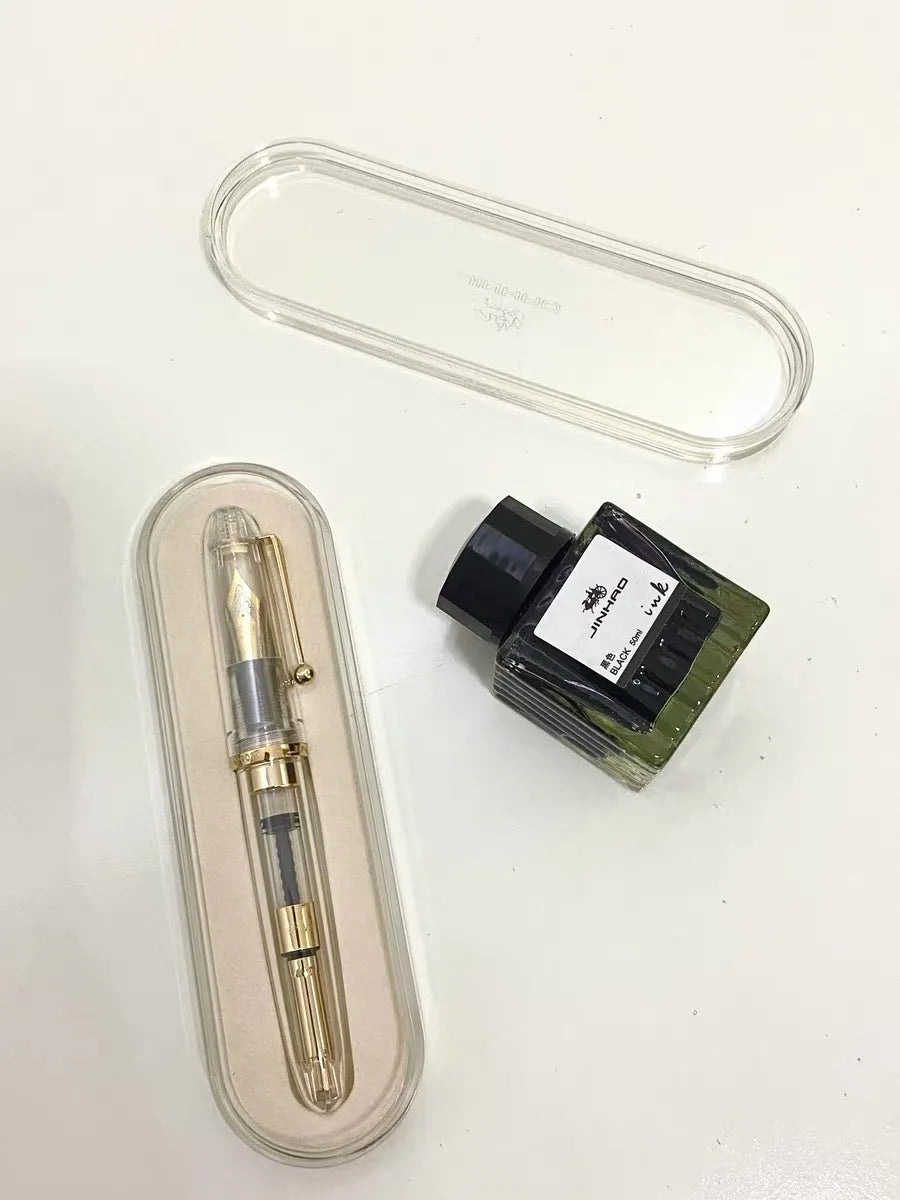 JinHao 9019 Füllfederhalter Transparent Acryl 40 MM Iridium Feder-Yabubest - Home & More