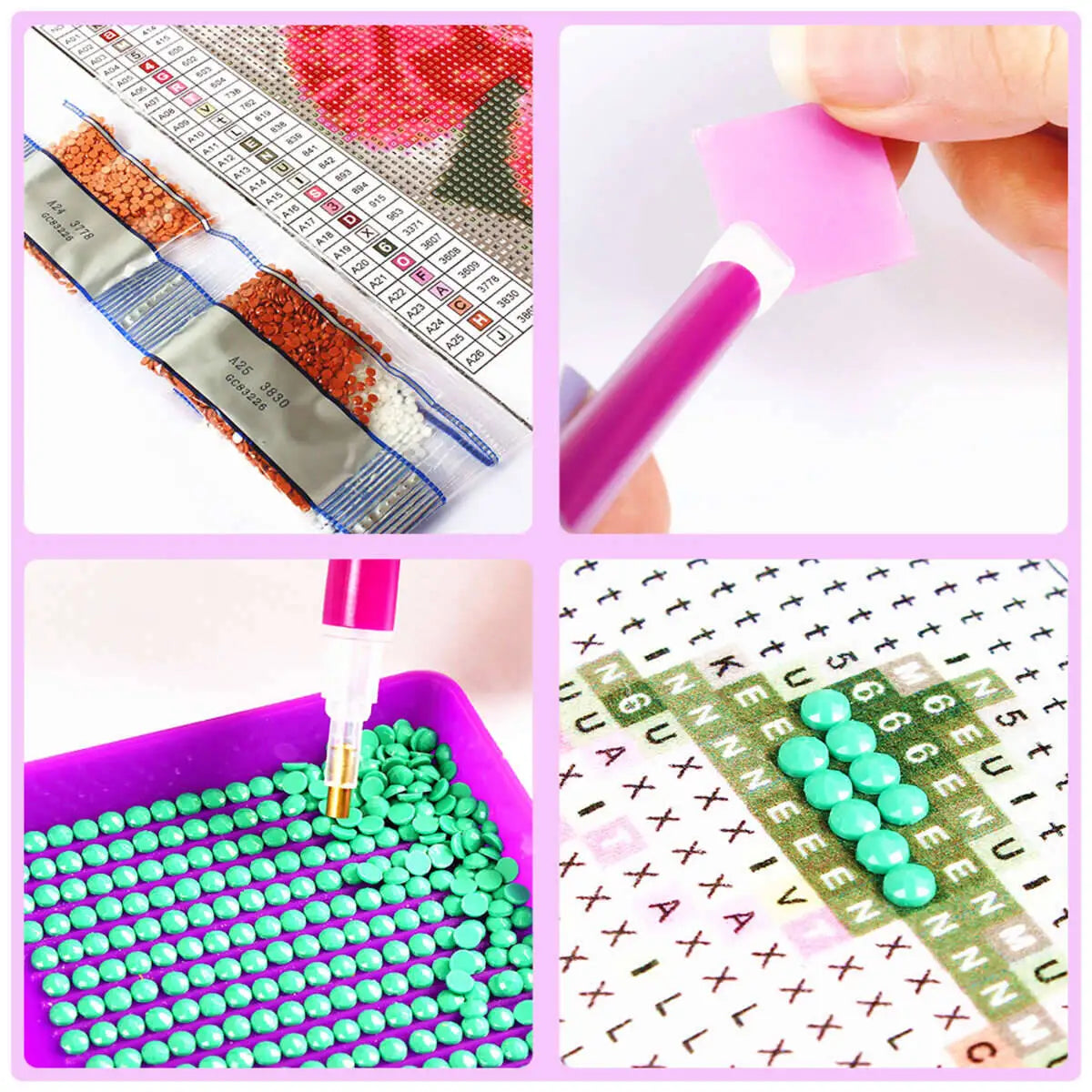 Momoart Bär Diamant Mosaik Set für kreative Tiermalerei und Stickerei