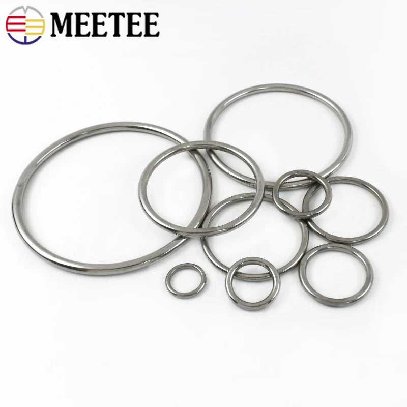 Edelstahl O Ring Schnallen 15-100mm 2 5 Stück Karabiner Gurtband Haken