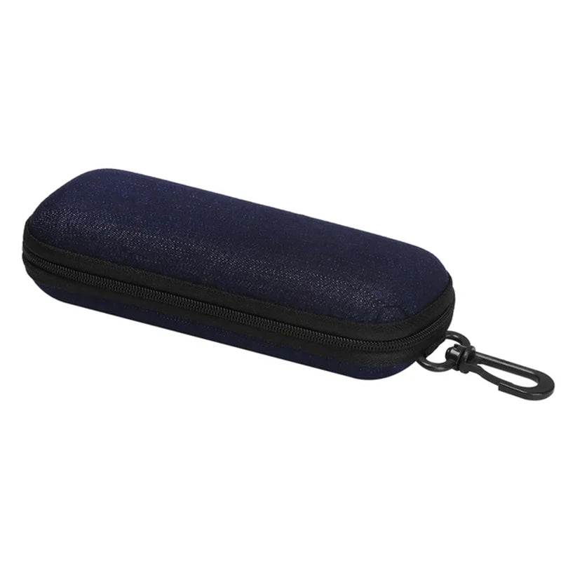 Robustes Denim-Brillenetui mit Reißverschluss – sicherer Schutz - Organizer