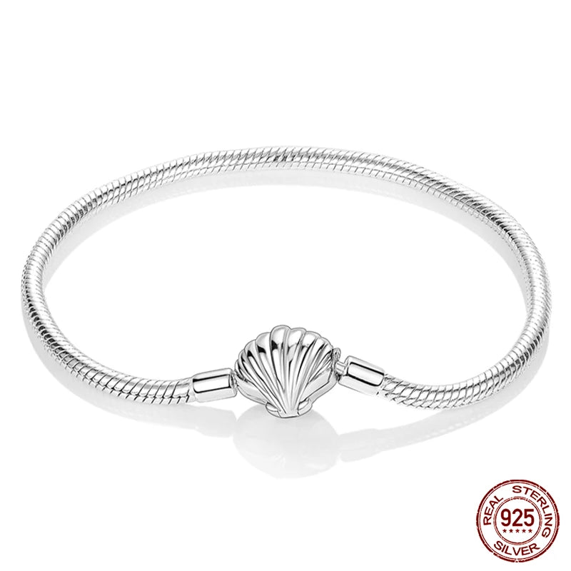 Armband Silber 925 mit Stern Mond Sonne und Grünem Zirkon Charm
