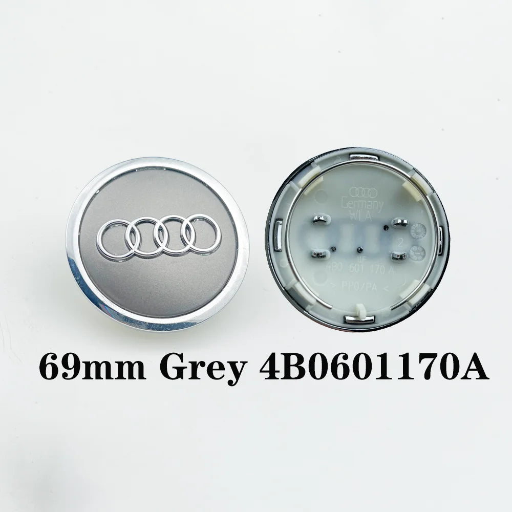 4x Radnabenkappen Set 60mm-69mm Ersatz Felgenkappen für Fahrzeug Styling