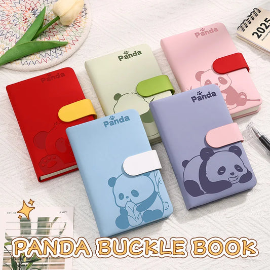 Weiches Panda-Notizbuch mit Lederfutter für stilvolles Schreiben