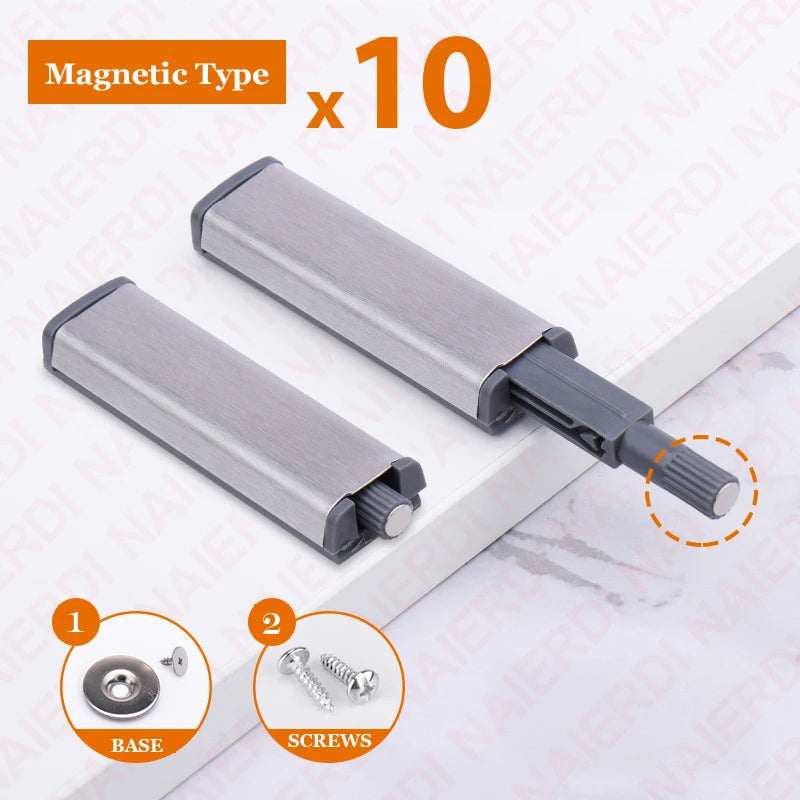 Magnetische Schrankschnäpper Push-to-Open Edelstahl – 10er/20er Pack Türriegel