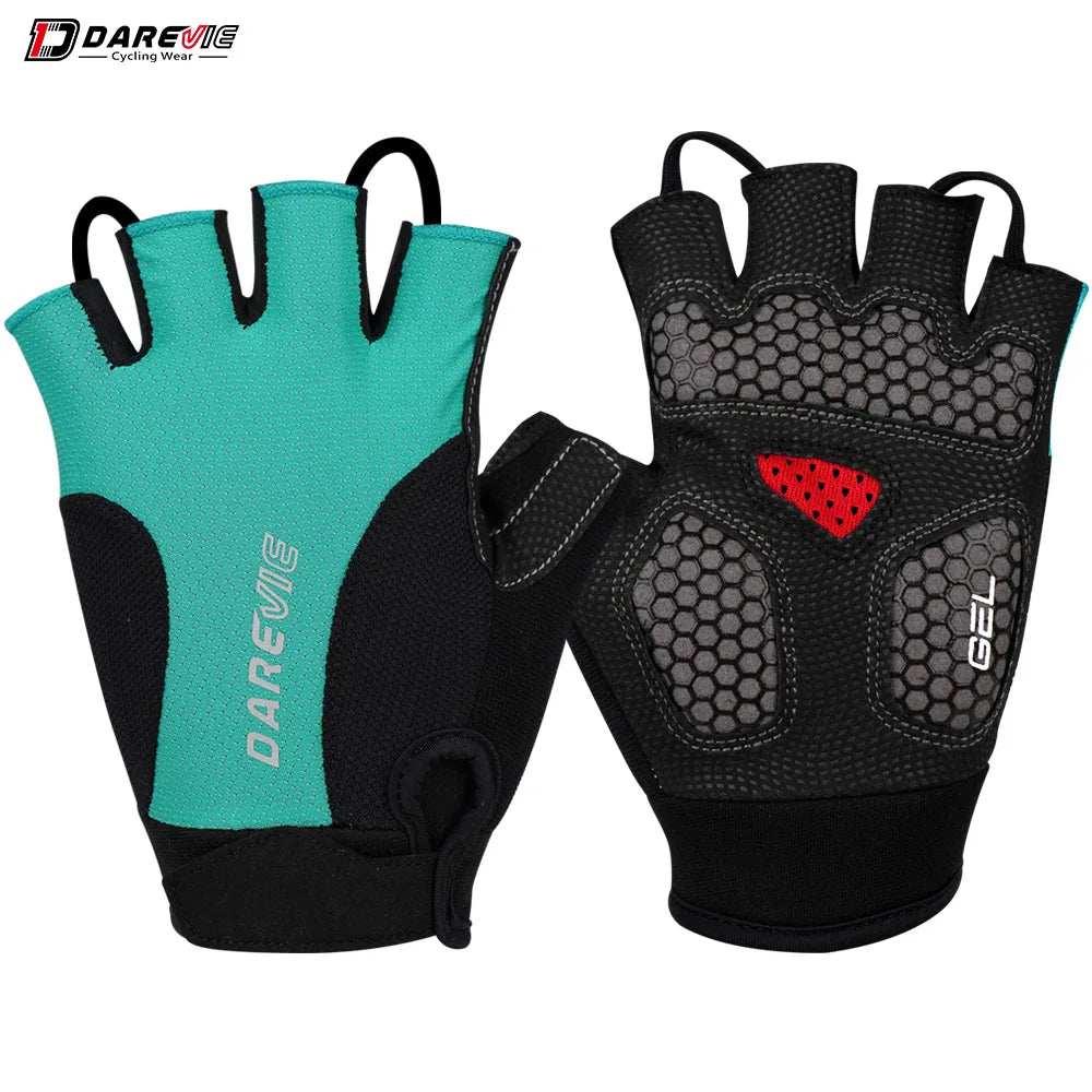 Halbfinger MTB Fahrradhandschuhe gelpolstert stoßfest atmungsaktiv