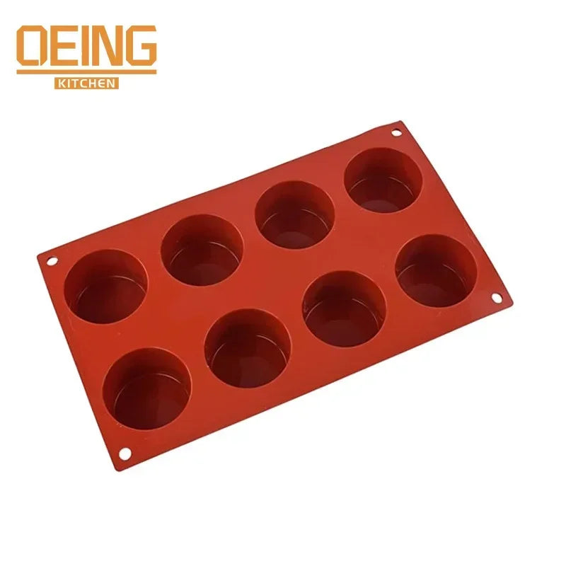 6-fach Zylinder Silikonform für Kuchen Mousse und Kerzenherstellung
