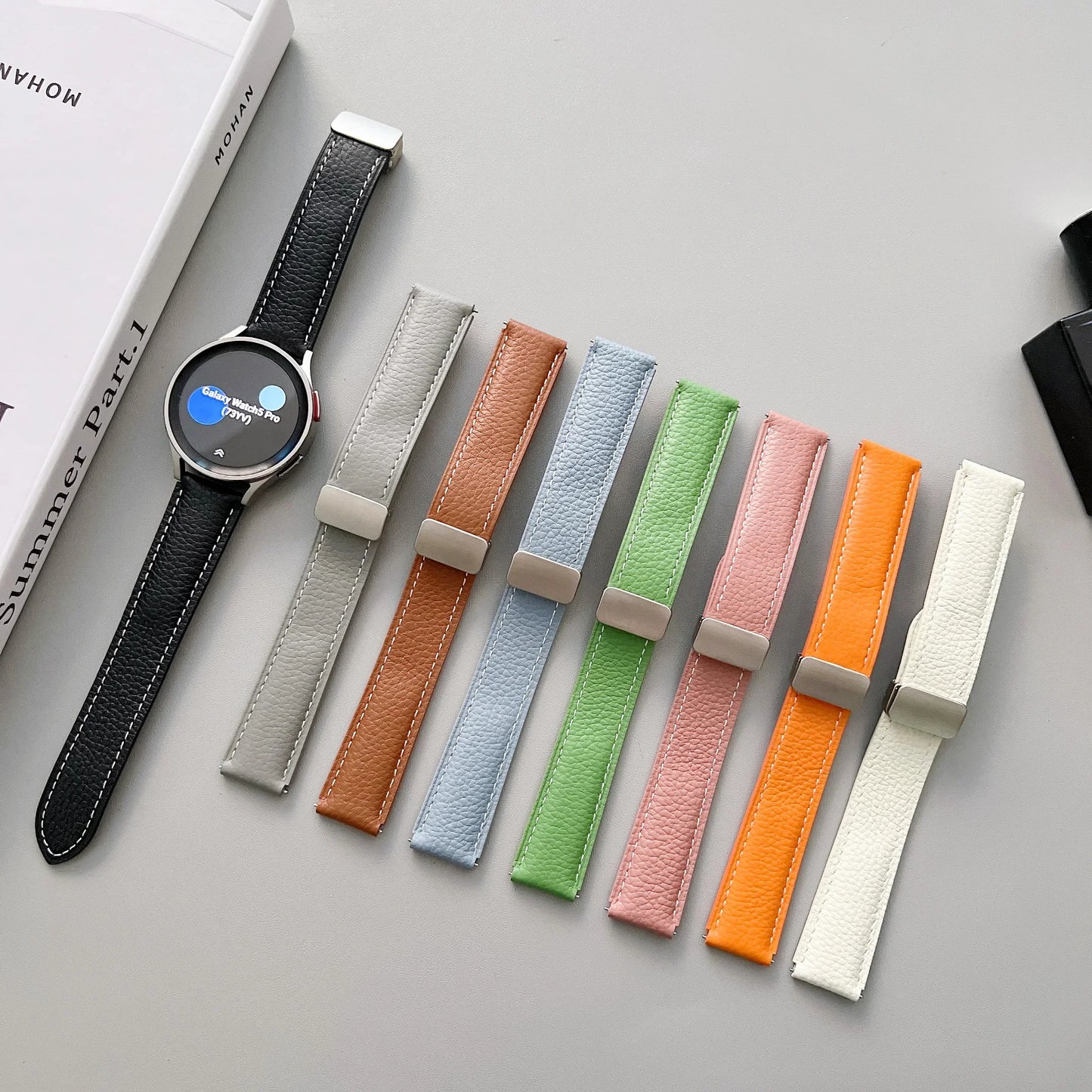 22 mm Lederarmband mit Magnetschnalle für Xiaomi Redmi Watch