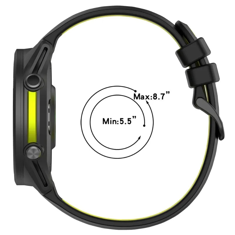 Atmungsaktives Silikonarmband kompatibel mit Forerunner Sportuhren