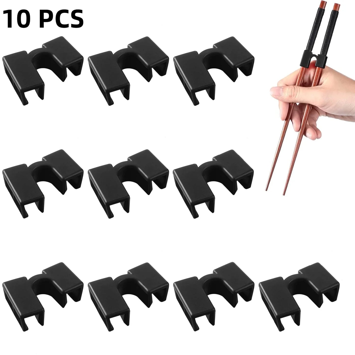 8-10PCS Japanische Essstäbchen Trainer mit Scharnier und Stecker