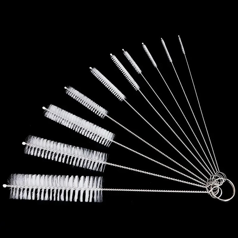 10 teiliges Edelstahl und Nylon Pinselset zur Reinigung von Babyflaschen und Haushalt-Yabubest - Home & More