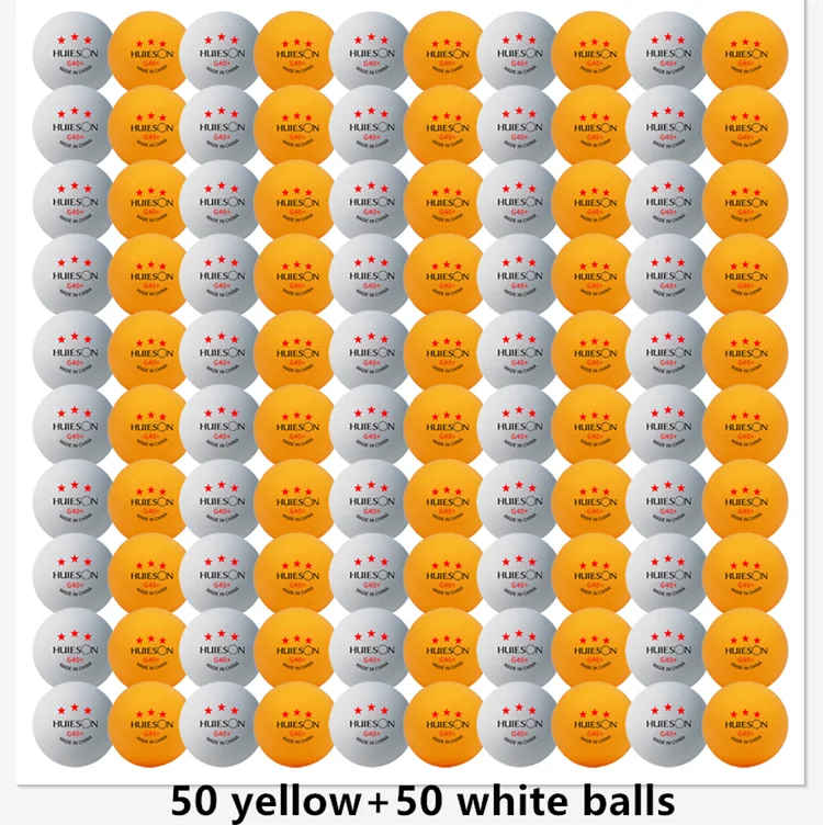 Professionelle 3-Sterne Tischtennisbälle 20 bis 100 Stück 40mm ABS Material