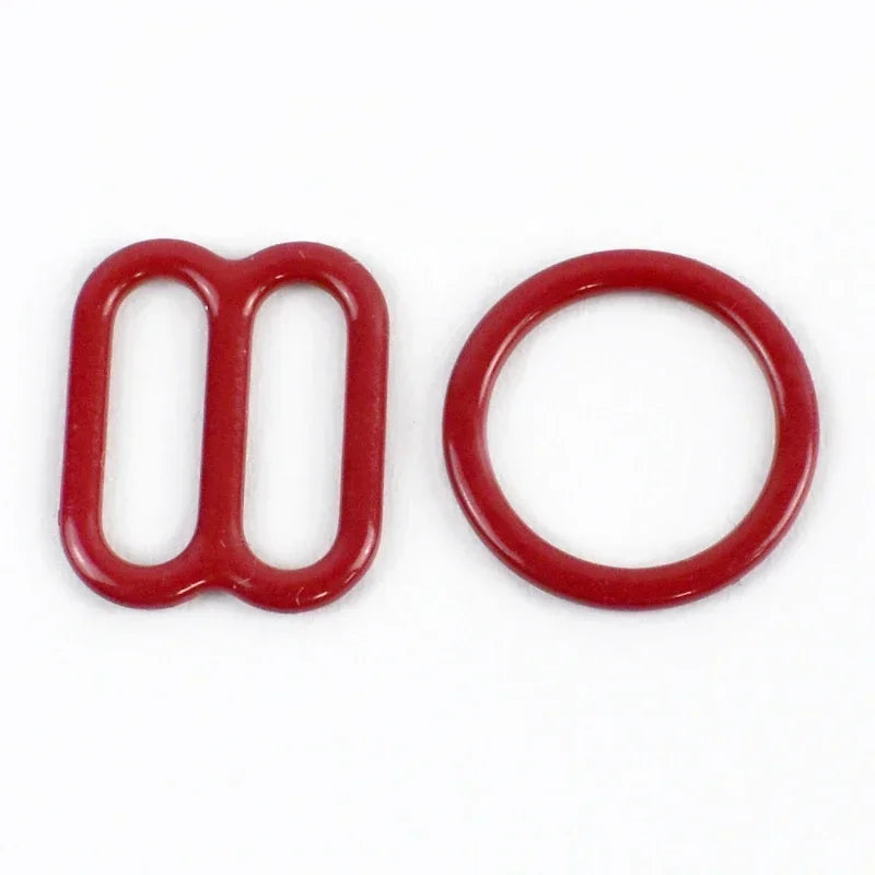 50 100er Set 10mm Einstellbare Bh Gurtschnallen O Ringe Karabiner Clips