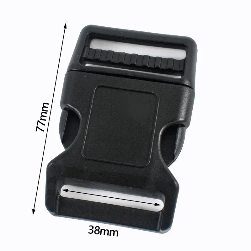 Kunststoff Release Schnallen 15-38mm Schwarz Weiß für Rucksack Halsband