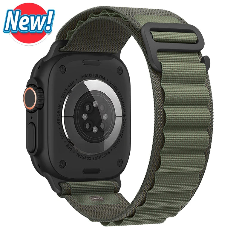 Vielseitiges Nylon Armband für Apple Watch Ultra und Series Modelle