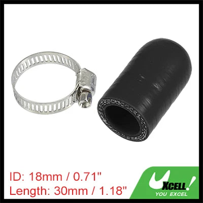 Auto Silikonschlauch Endkappe 6-40 mm Innendurchmesser 30 mm Länge schwarz