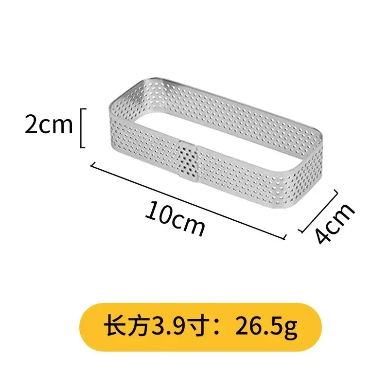 Perforierter Tartering für perfekte Obst Mousse Kuchen & Desserts