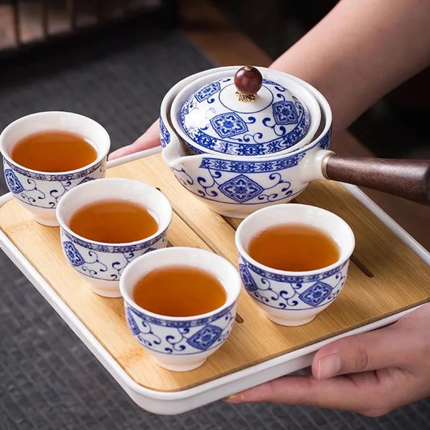 Keramik Teekanne mit 360 Grad Drehung und 160ml Fassungsvermögen